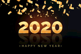 2020新年庆祝主题背景图