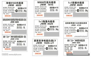 多张商品条形码标签展示