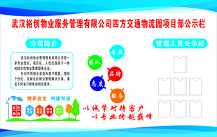 物业服务公司文化展板