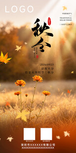 秋分节气海报