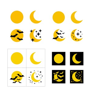 日月星蝠素材