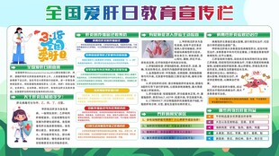 医院全国爱肝日教育宣传栏展板