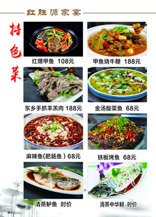 经典特色湘菜菜品展示菜单菜谱