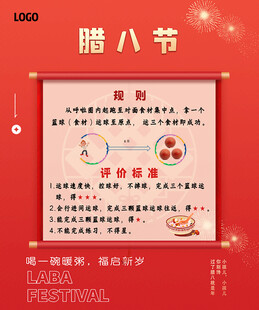 腊八节习俗海报介绍
