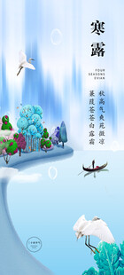 冬日雪景小船静谧画面