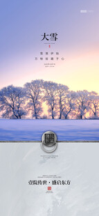 冬日孤舟雪景