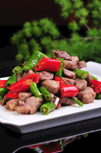 青椒炒牛肉片