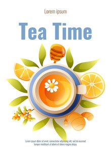 午后茶点海报