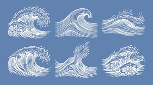海浪纹样合集