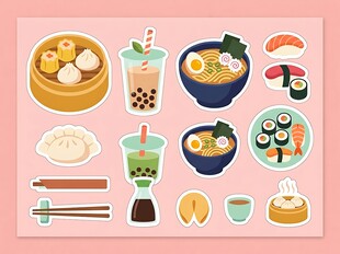 美食贴纸合集