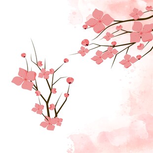 粉色樱花背景