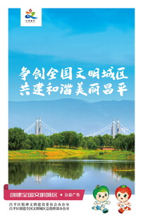 争创全国文明城区宣传海报