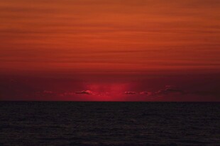 海上夕阳美景