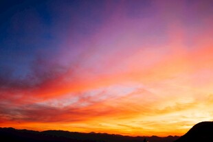 绚丽多彩的天空晚霞美景
