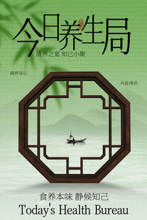 今日养生局宣传海报