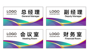 公司科室牌