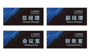 公司科室牌