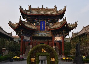 中式传统牌坊建筑景观