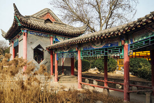 中式古建凉亭景观