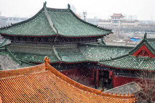 中式古建筑屋顶景观