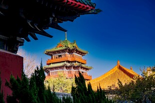 古建夜景尽显中式建筑之美