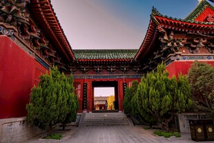 中式古建筑庭院景观