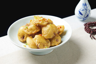 椒盐藕饼