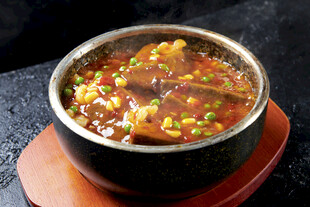 石锅黑豆腐