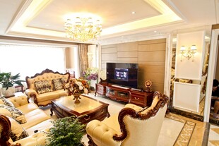 豪华欧式风格客厅展示