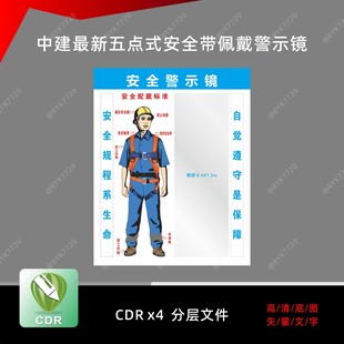 中建最新五点式安全带佩戴警示镜