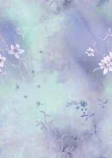 梦幻淡紫花卉背景图