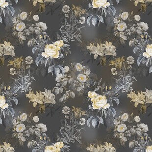 复古花卉图案墙纸