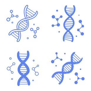 DNA 分子素材