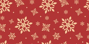 红底雪花底纹