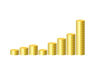 金币堆叠素材