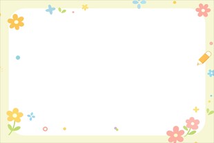 清新花朵边框背景图