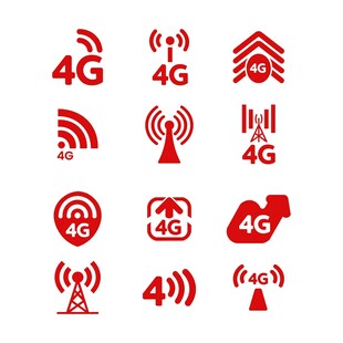 4G 通信图标