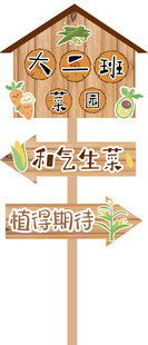 幼儿园标识采摘园标识标牌