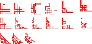中式红色边框