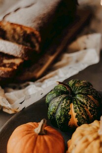 秋季烘焙美食与南瓜组合