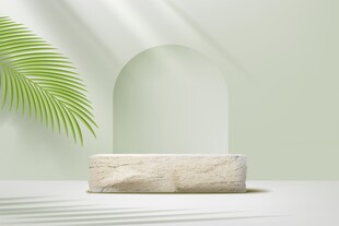 清新绿植展台