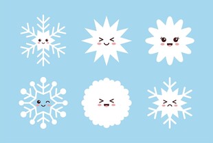 卡通雪花合集