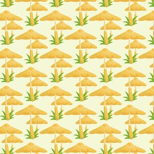 简约蘑菇图案背景