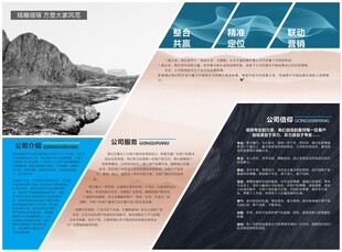 海岸风光宣传册设计