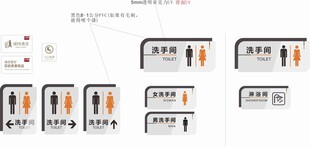 洗手间门牌 