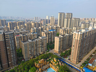 城市高楼景观俯瞰图