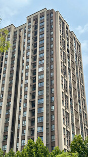 高层住宅楼外观景观