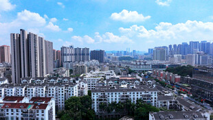 城市高楼景观俯瞰图