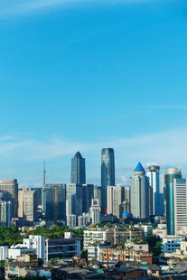 繁华都市天际线景观