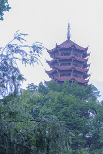 古色古香的多层塔楼景观